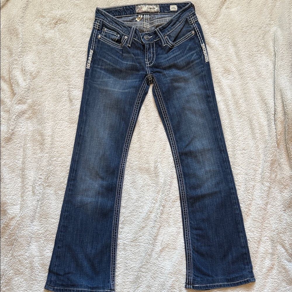 BKE Women’s Dark Blue Flare Jeans - Starlite size 25